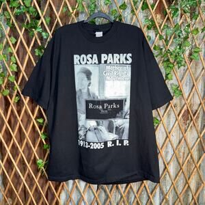 Vintage Y2K Rosa Parks 2000s memorial civil rights t-shirt
